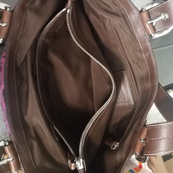 Coach Burgundy / Wine Signature C Logo Bags - Picture 6 of 7